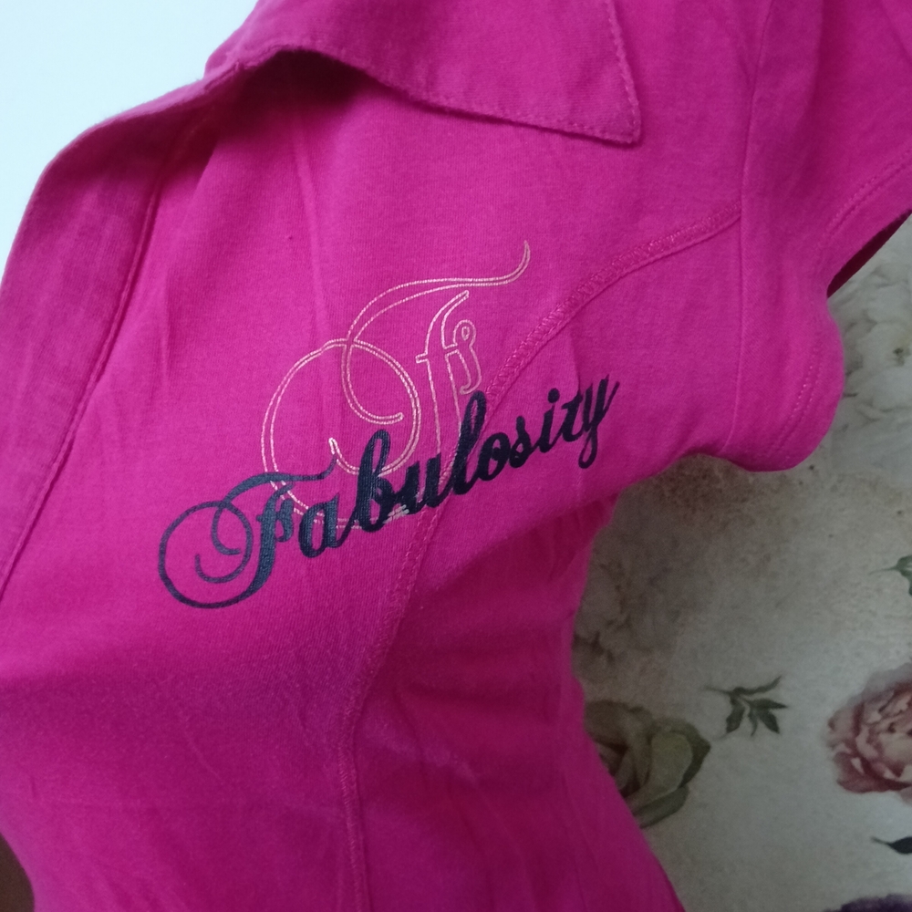 All Things Fabulous Fuchsia Short Sleeve Top - Picture 4 of 7